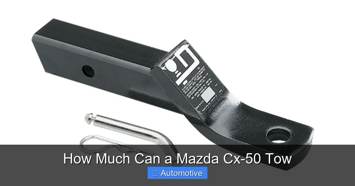 How Much Can a Mazda Cx-50 Tow