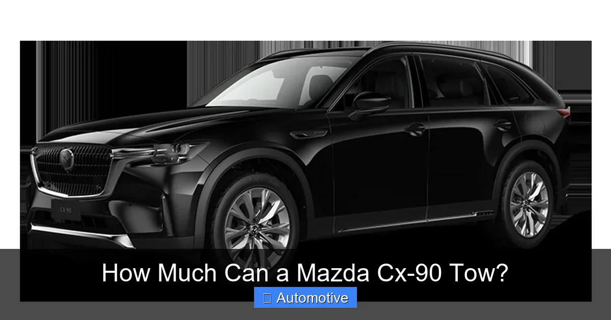 How Much Can a Mazda Cx-90 Tow?