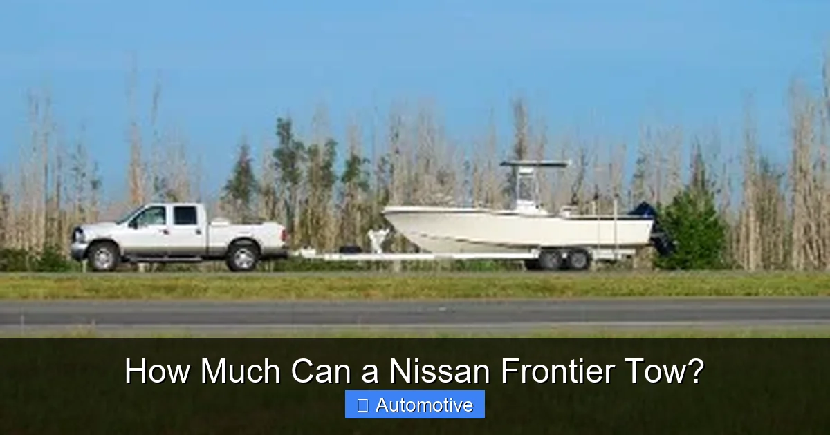 How Much Can a Nissan Frontier Tow?