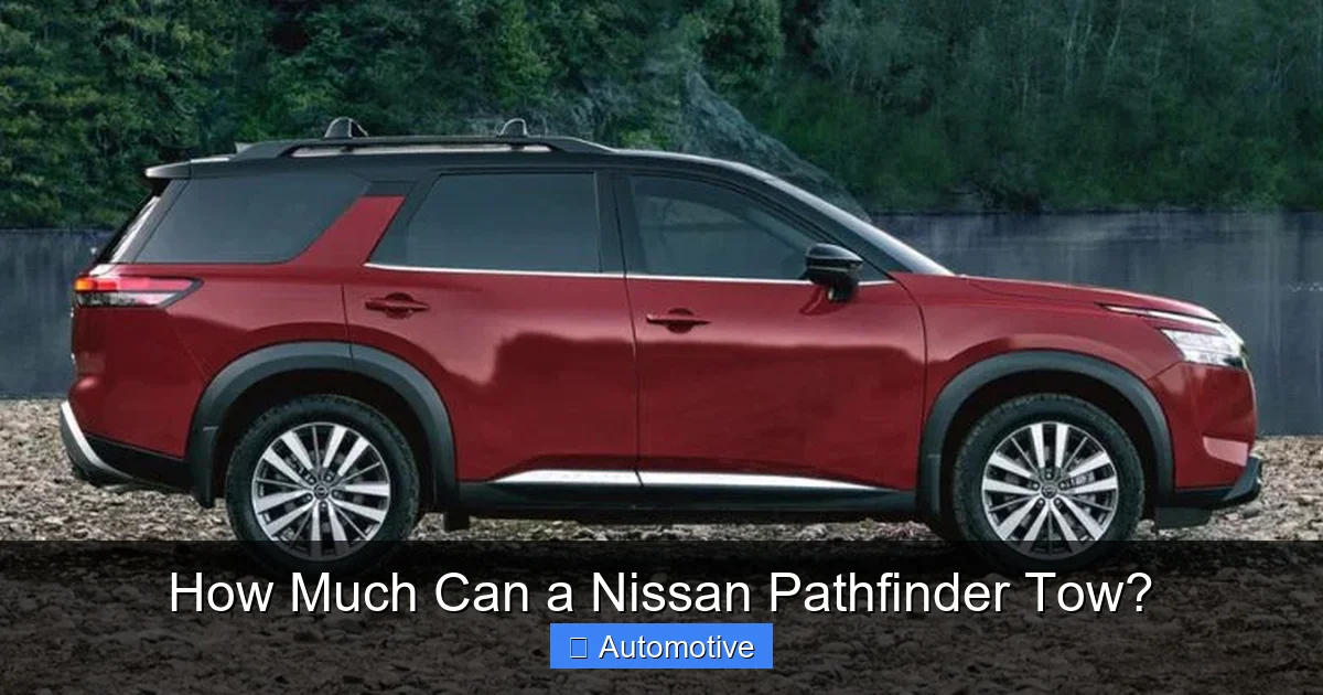How Much Can a Nissan Pathfinder Tow?