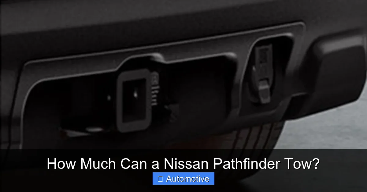 How Much Can a Nissan Pathfinder Tow?