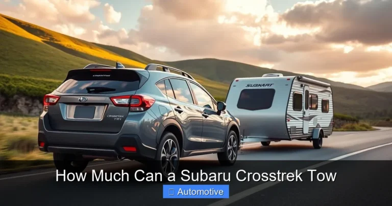 How Much Can a Subaru Crosstrek Tow