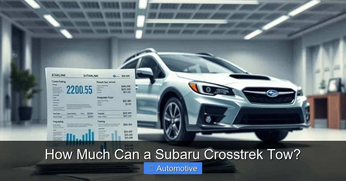How Much Can a Subaru Crosstrek Tow?
