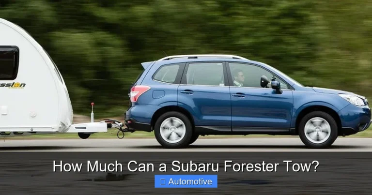 How Much Can a Subaru Forester Tow?