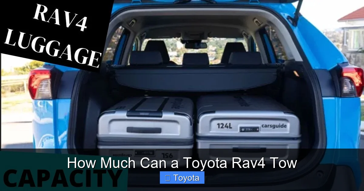 How Much Can a Toyota Rav4 Tow