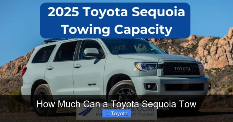 How Much Can a Toyota Sequoia Tow