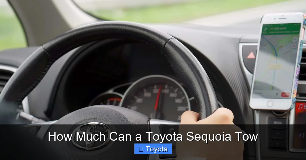How Much Can a Toyota Sequoia Tow