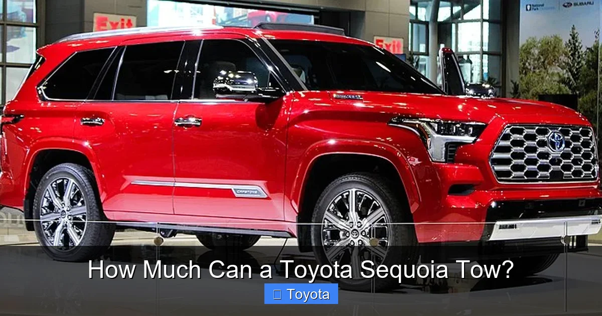 How Much Can a Toyota Sequoia Tow?