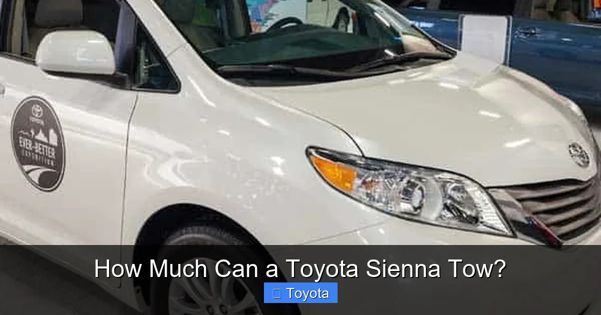How Much Can a Toyota Sienna Tow?