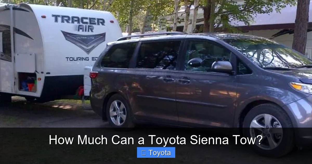 How Much Can a Toyota Sienna Tow?