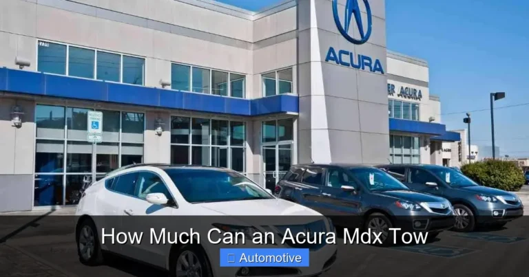 How Much Can an Acura Mdx Tow