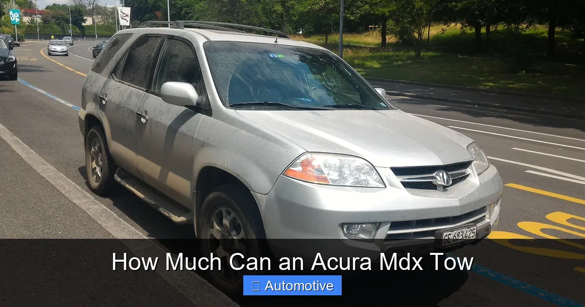 How Much Can an Acura Mdx Tow
