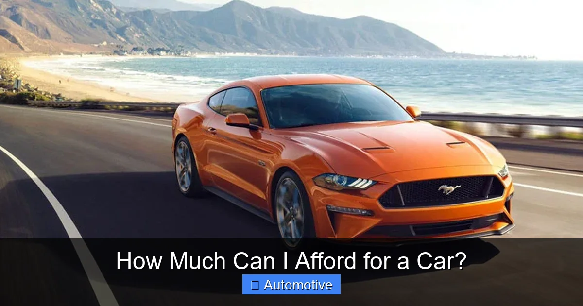 How Much Can I Afford for a Car?