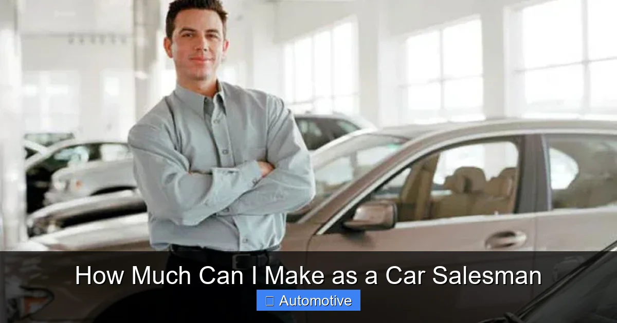 How Much Can I Make as a Car Salesman