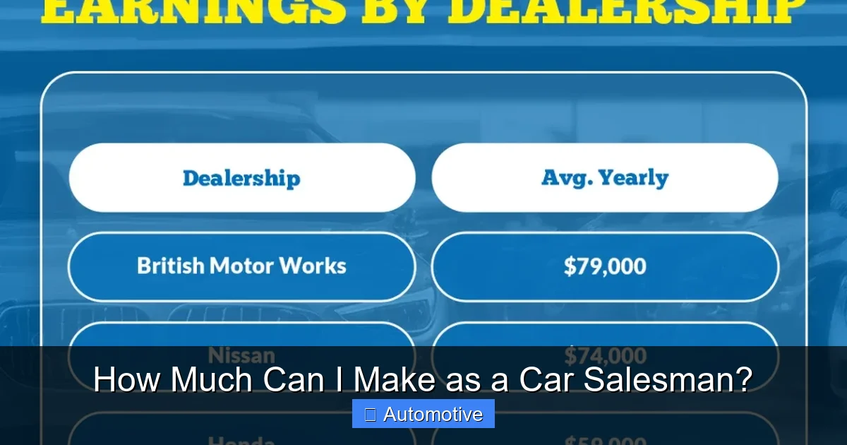 How Much Can I Make as a Car Salesman?