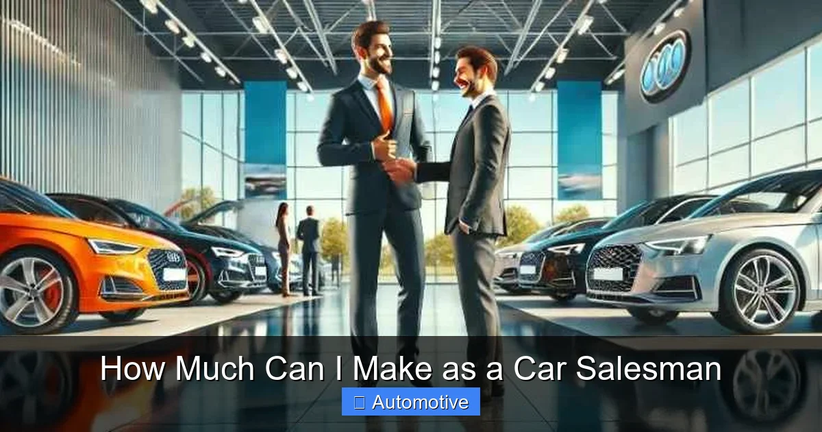 How Much Can I Make as a Car Salesman