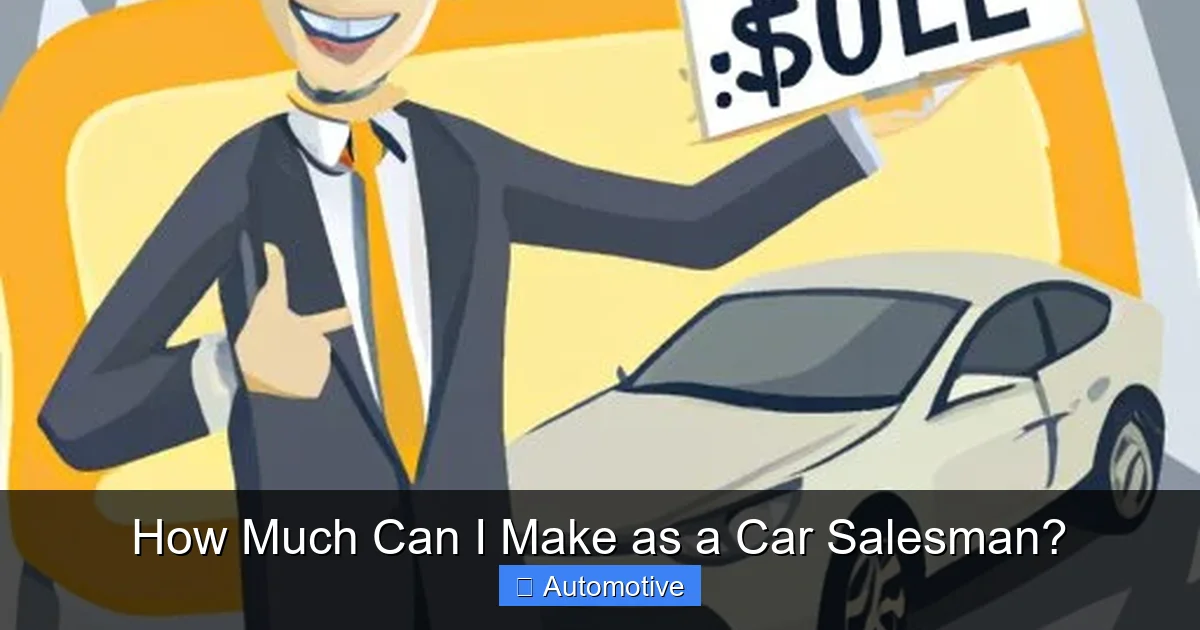 How Much Can I Make as a Car Salesman?