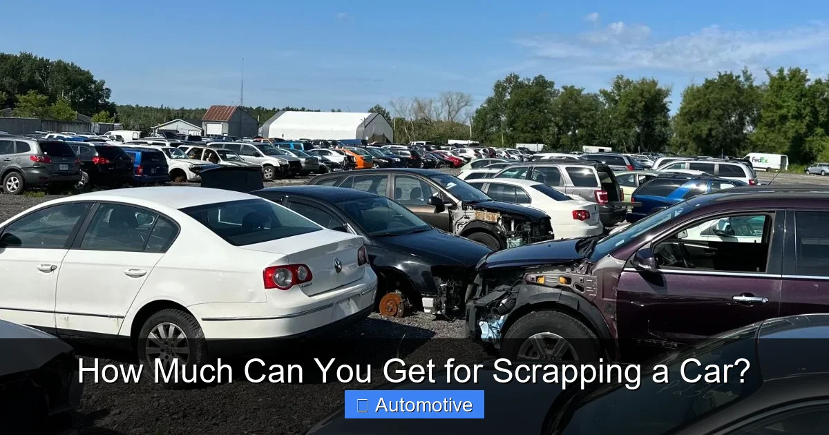 How Much Can You Get for Scrapping a Car?