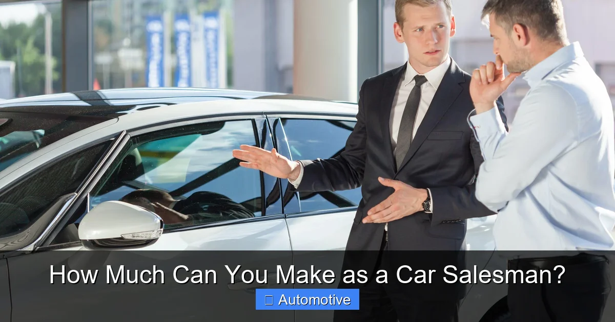 How Much Can You Make as a Car Salesman?
