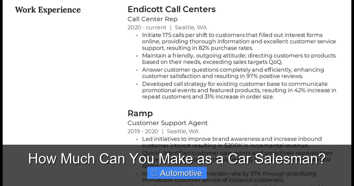 How Much Can You Make as a Car Salesman?