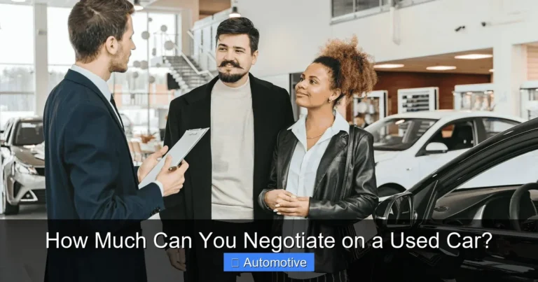 How Much Can You Negotiate on a Used Car?