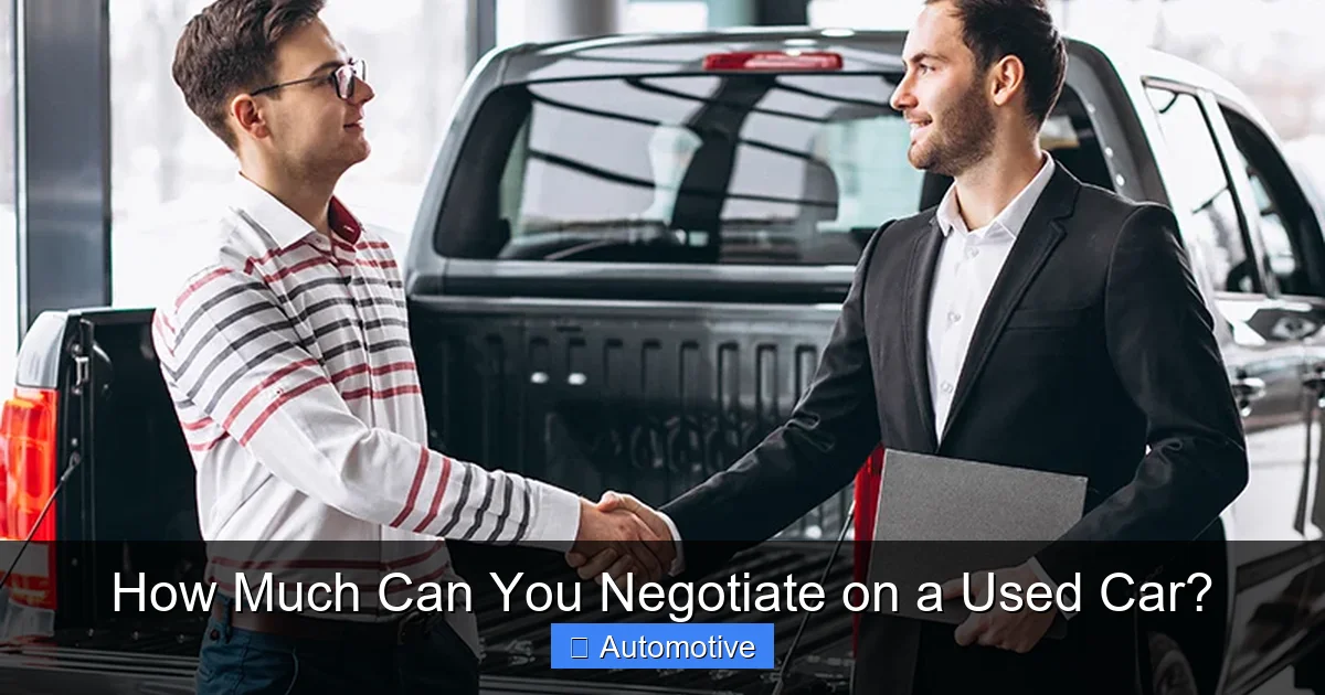 How Much Can You Negotiate on a Used Car?