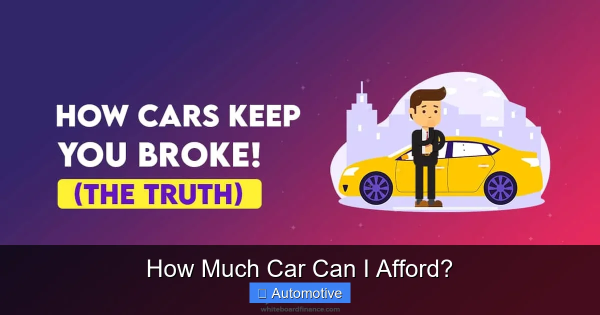 How Much Car Can I Afford?