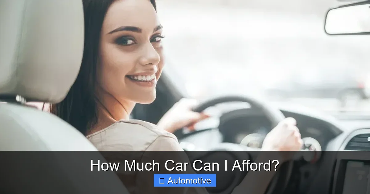 How Much Car Can I Afford?