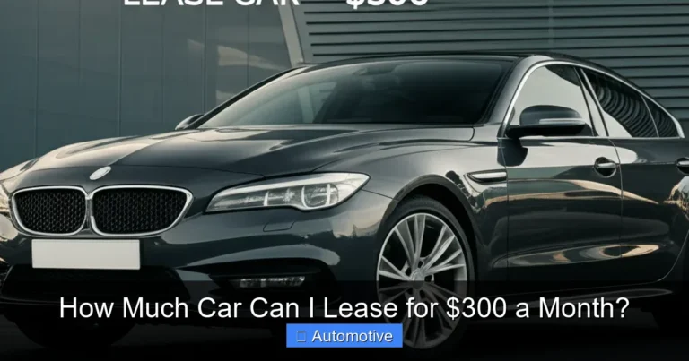 How Much Car Can I Lease for $300 a Month?