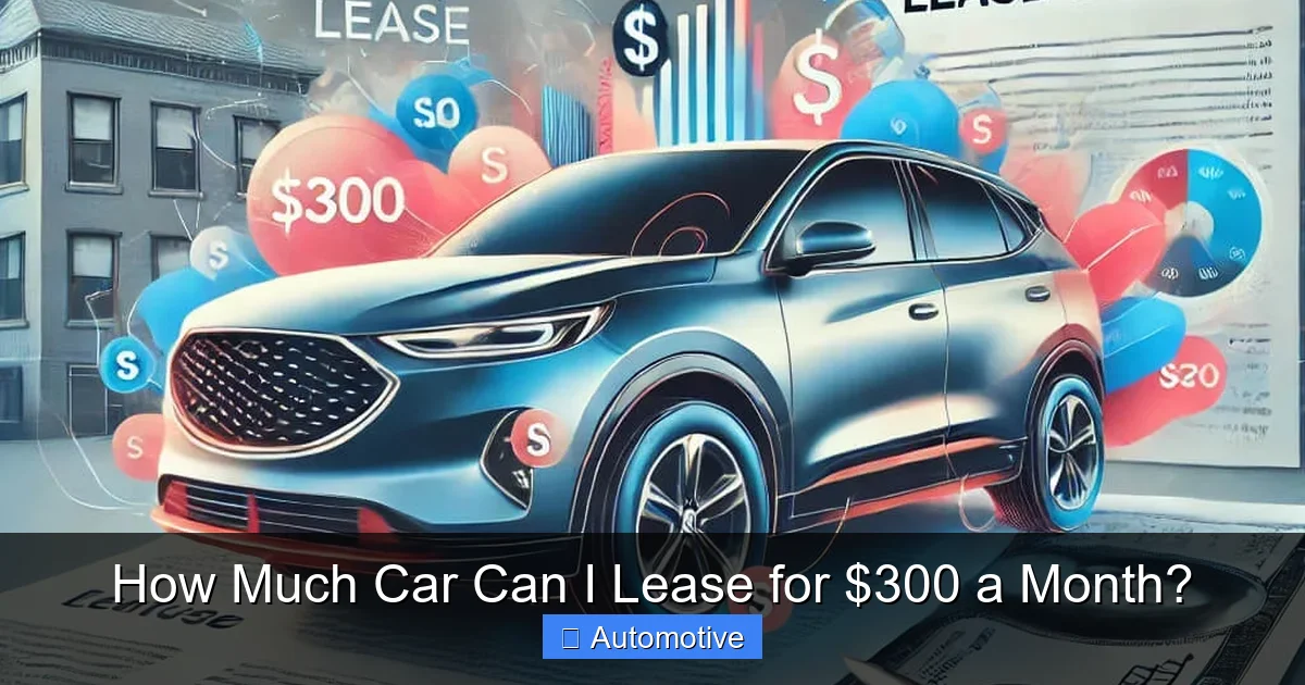 How Much Car Can I Lease for $300 a Month?