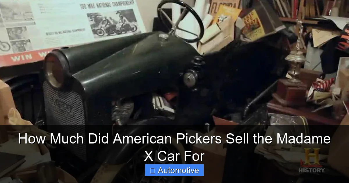 How Much Did American Pickers Sell the Madame X Car For