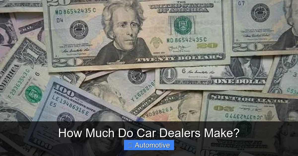 How Much Do Car Dealers Make?