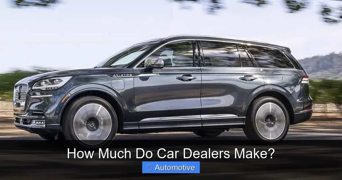 How Much Do Car Dealers Make?