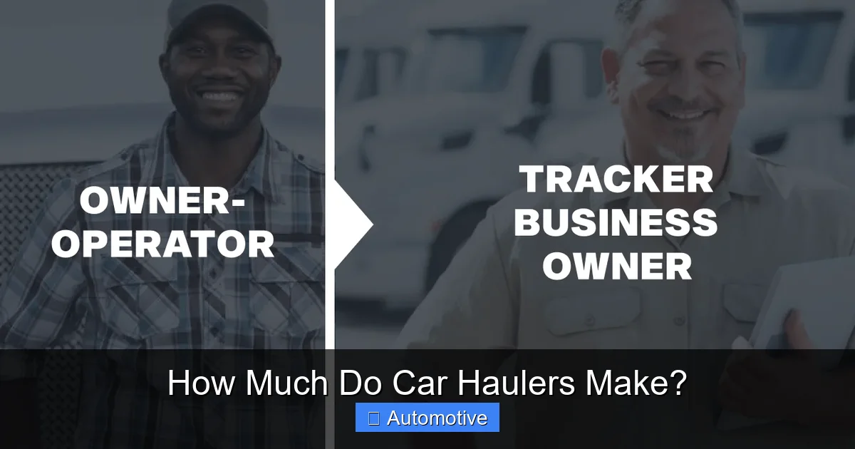 How Much Do Car Haulers Make?