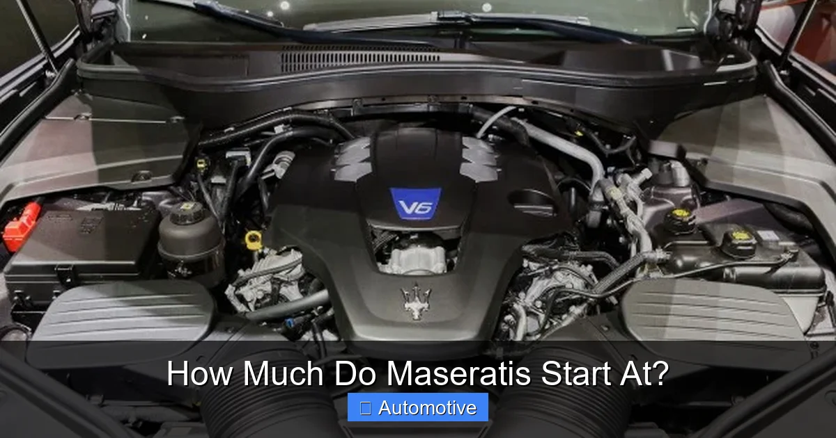 How Much Do Maseratis Start At?