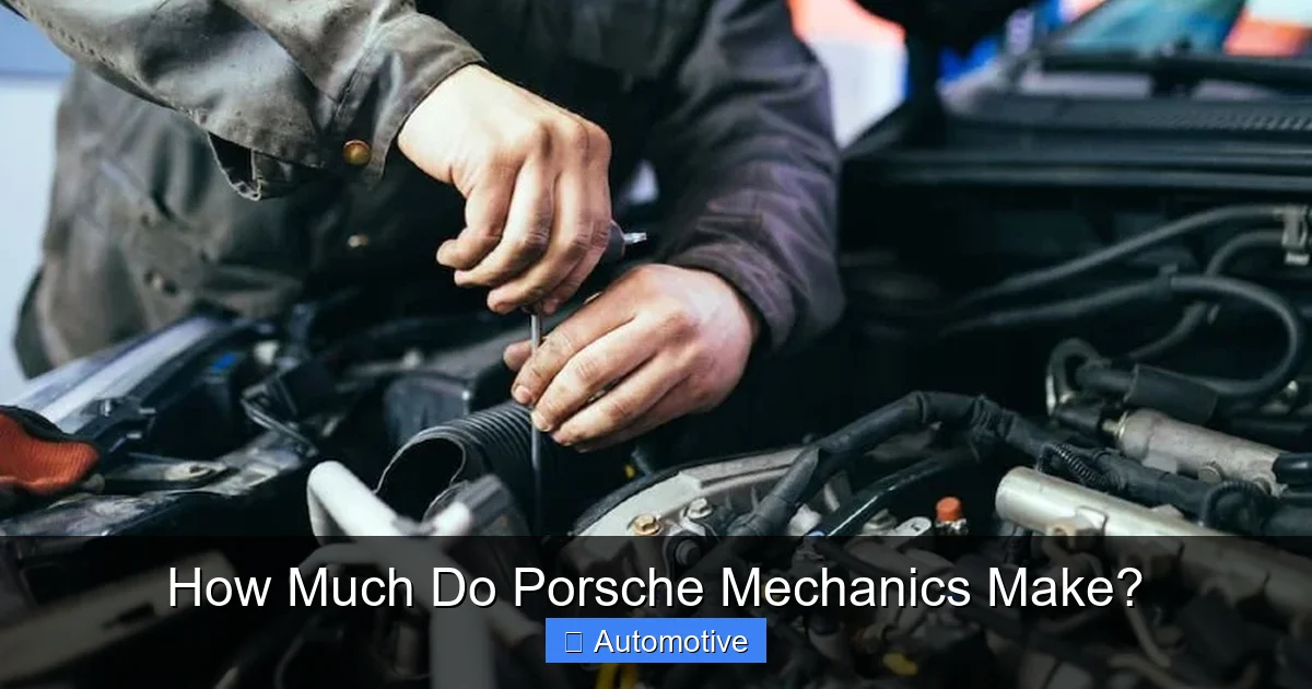 How Much Do Porsche Mechanics Make?
