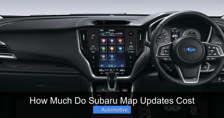 How Much Do Subaru Map Updates Cost