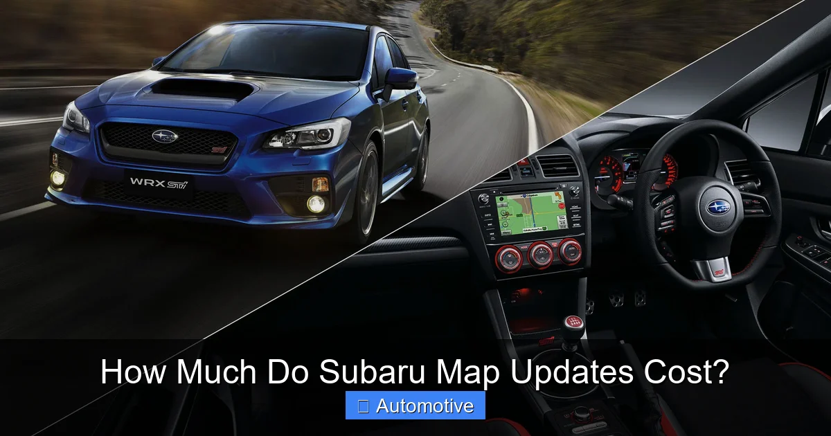 How Much Do Subaru Map Updates Cost?