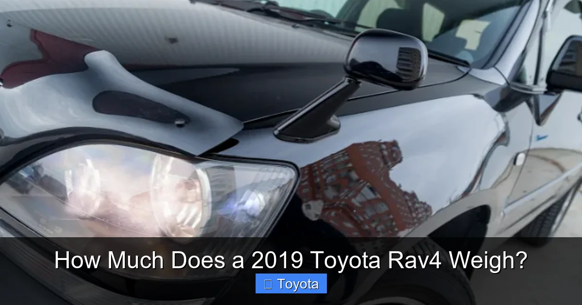 How Much Does a 2019 Toyota Rav4 Weigh?