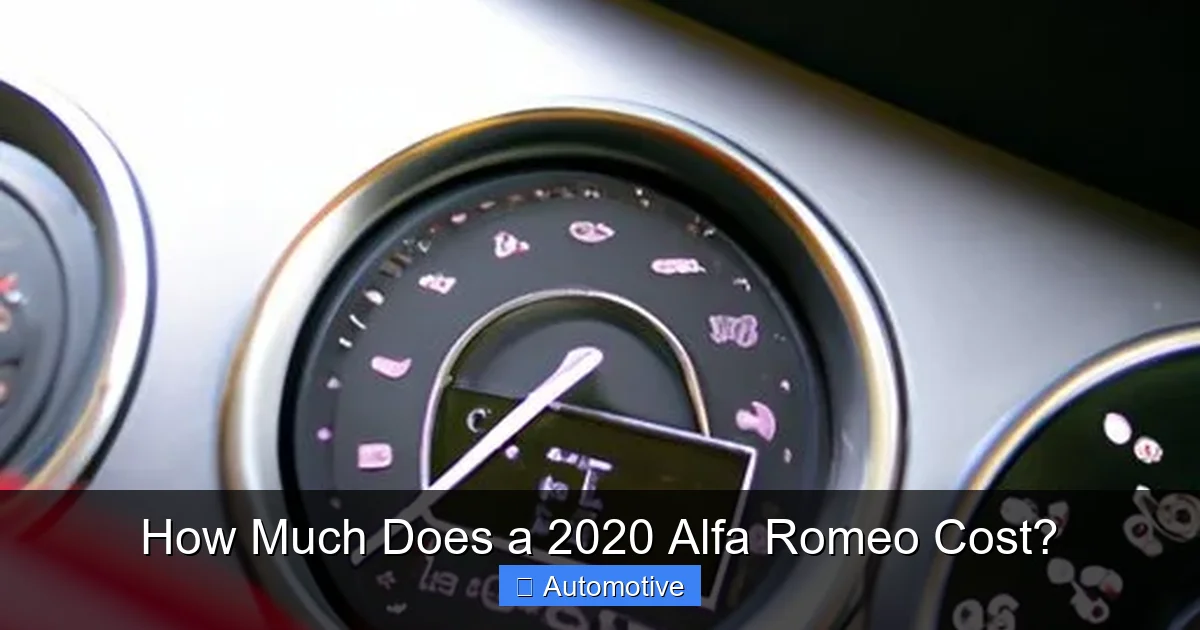 How Much Does a 2020 Alfa Romeo Cost?