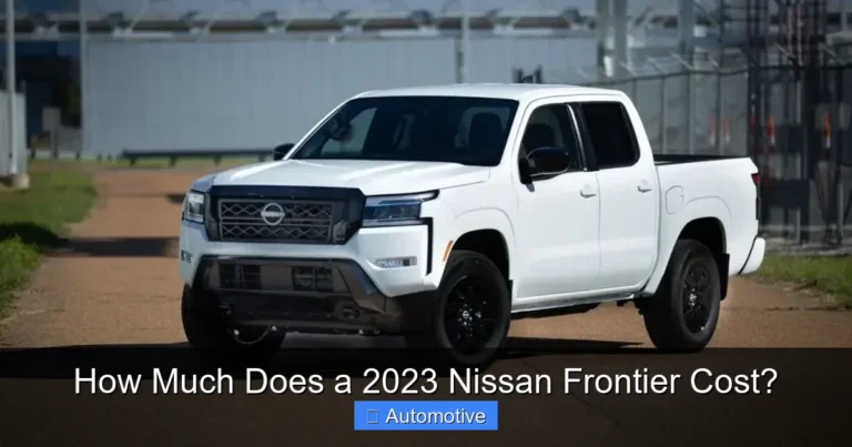 How Much Does a 2023 Nissan Frontier Cost?