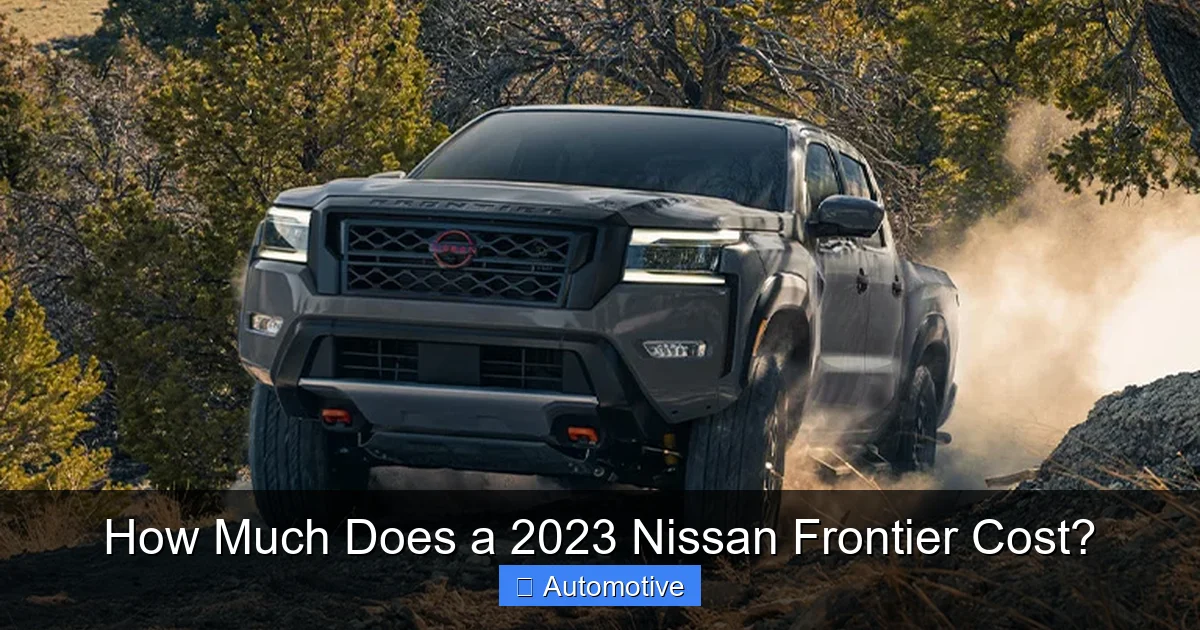How Much Does a 2023 Nissan Frontier Cost?