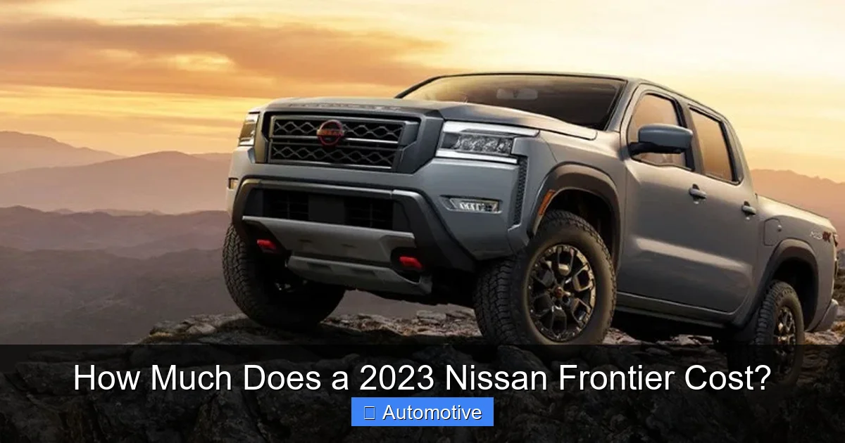 How Much Does a 2023 Nissan Frontier Cost?