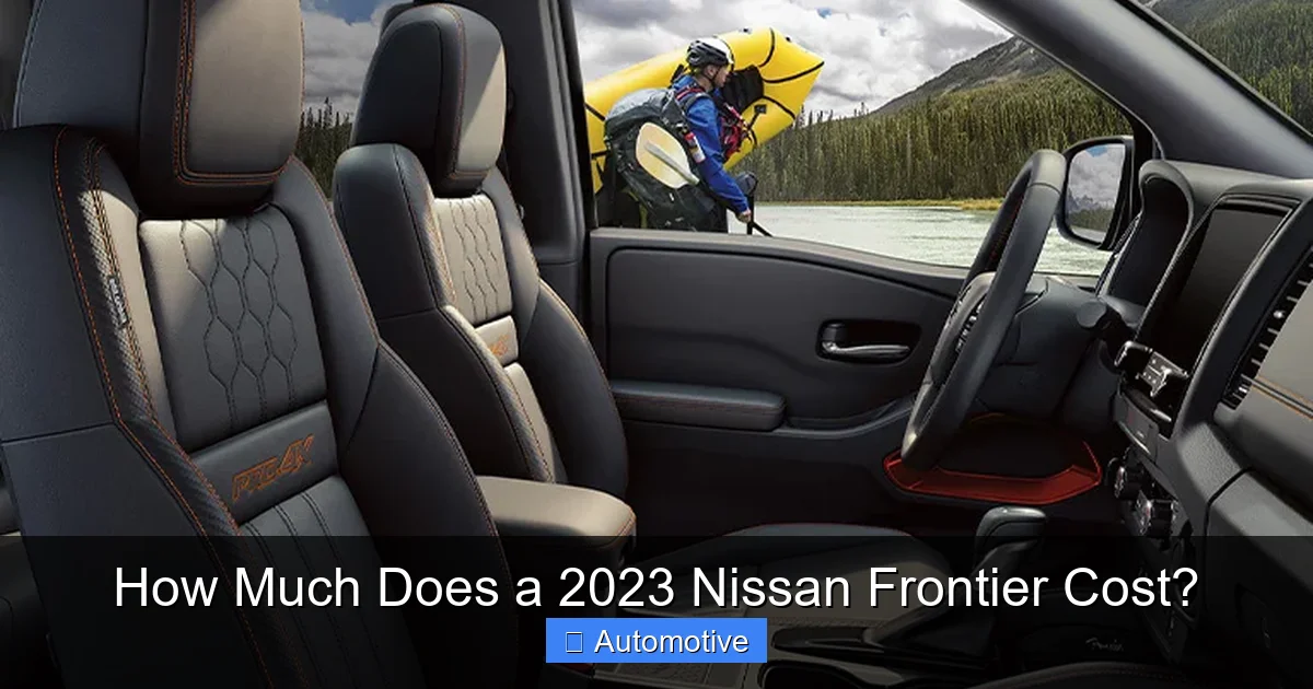 How Much Does a 2023 Nissan Frontier Cost?