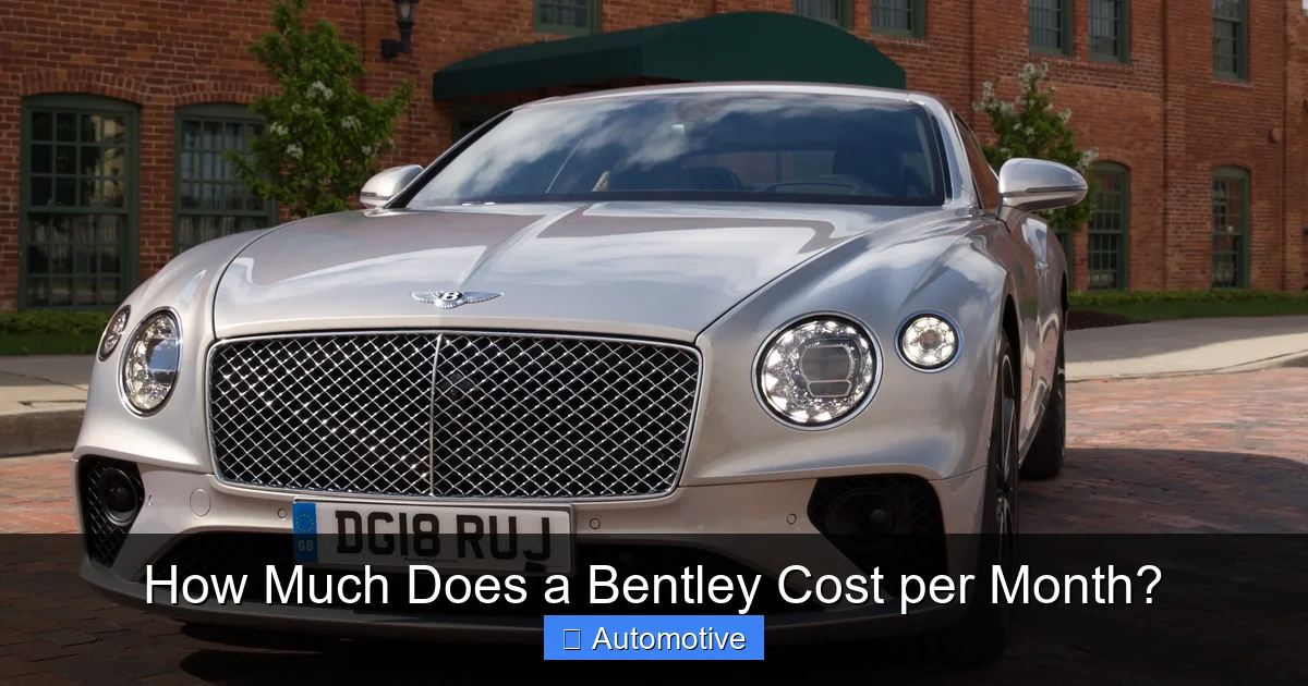 How Much Does a Bentley Cost per Month?