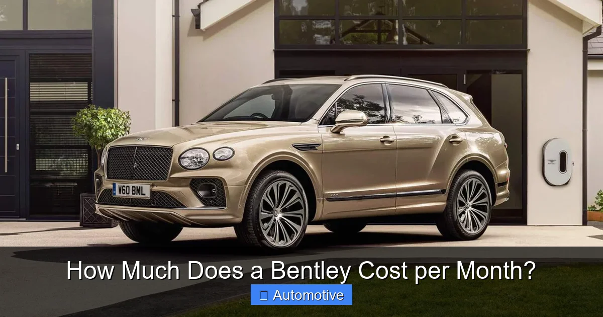 How Much Does a Bentley Cost per Month?