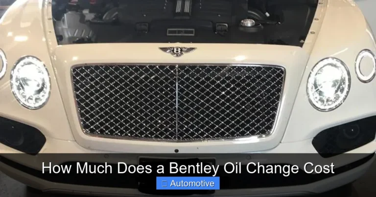 How Much Does a Bentley Oil Change Cost