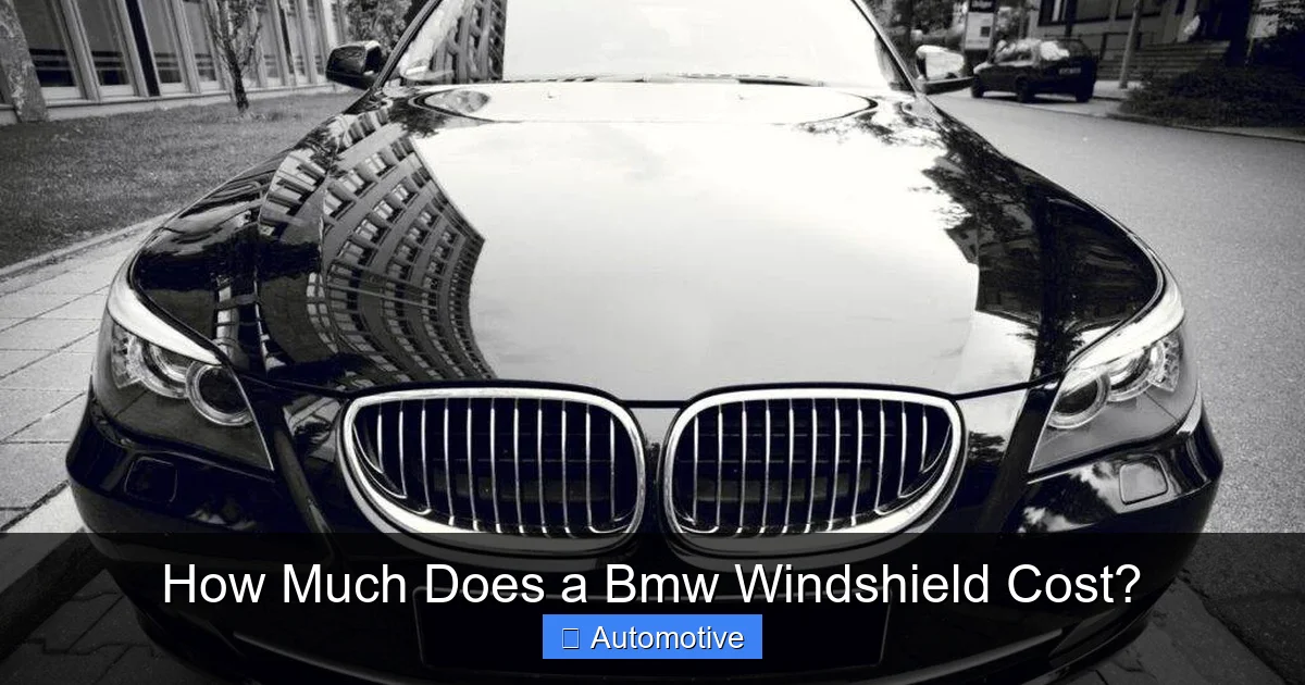 How Much Does a Bmw Windshield Cost?
