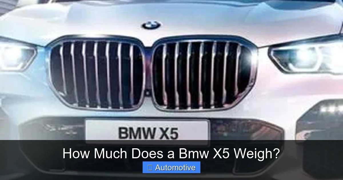 How Much Does a Bmw X5 Weigh?
