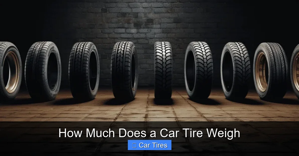 How Much Does a Car Tire Weigh